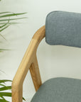 Lot de 2 ou 4 chaises de salle à manger rembourrées en chêne massif Soho | VESKOR