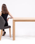 Table de salle à manger à rallonge en bois massif DITA | KARPIS