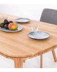 Table de salle à manger fixe en hêtre ou chêne massif IKONA | KARPIS