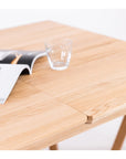 Table de salle à manger à rallonge en bois massif hêtre ou chêne KAMBIO 2 | KARPIS