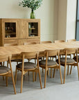 Table de salle à manger rectangulaire extensible en chêne BALDER jusqu'à 5 m | VESKOR