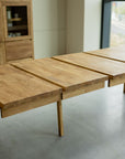 Table de salle à manger rectangulaire extensible en chêne BALDER jusqu'à 5 m | VESKOR