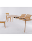 Table de salle à manger à rallonge en bois massif PREMIER | KARPIS