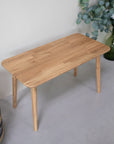 Banc Table basse en bois de chêne massif MALMO | VESKOR