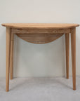 Table de salle à manger ronde à rallonge en chêne massif LUNA | VESKOR