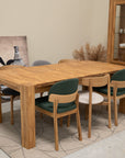 Table de salle à manger rectangulaire extensible en chêne BALDER jusqu'à 5 m | VESKOR