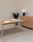 Table de salle à manger extensible en bois massif SWEDEN | VESKOR