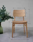 Lot de 2 ou 4 chaises de salle à manger en bois de chêne KODAMA | VESKOR