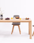Table de salle à manger fixe en bois massif DITA | KARPIS