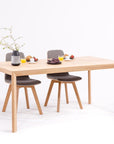 Table de salle à manger fixe en bois massif DITA | KARPIS