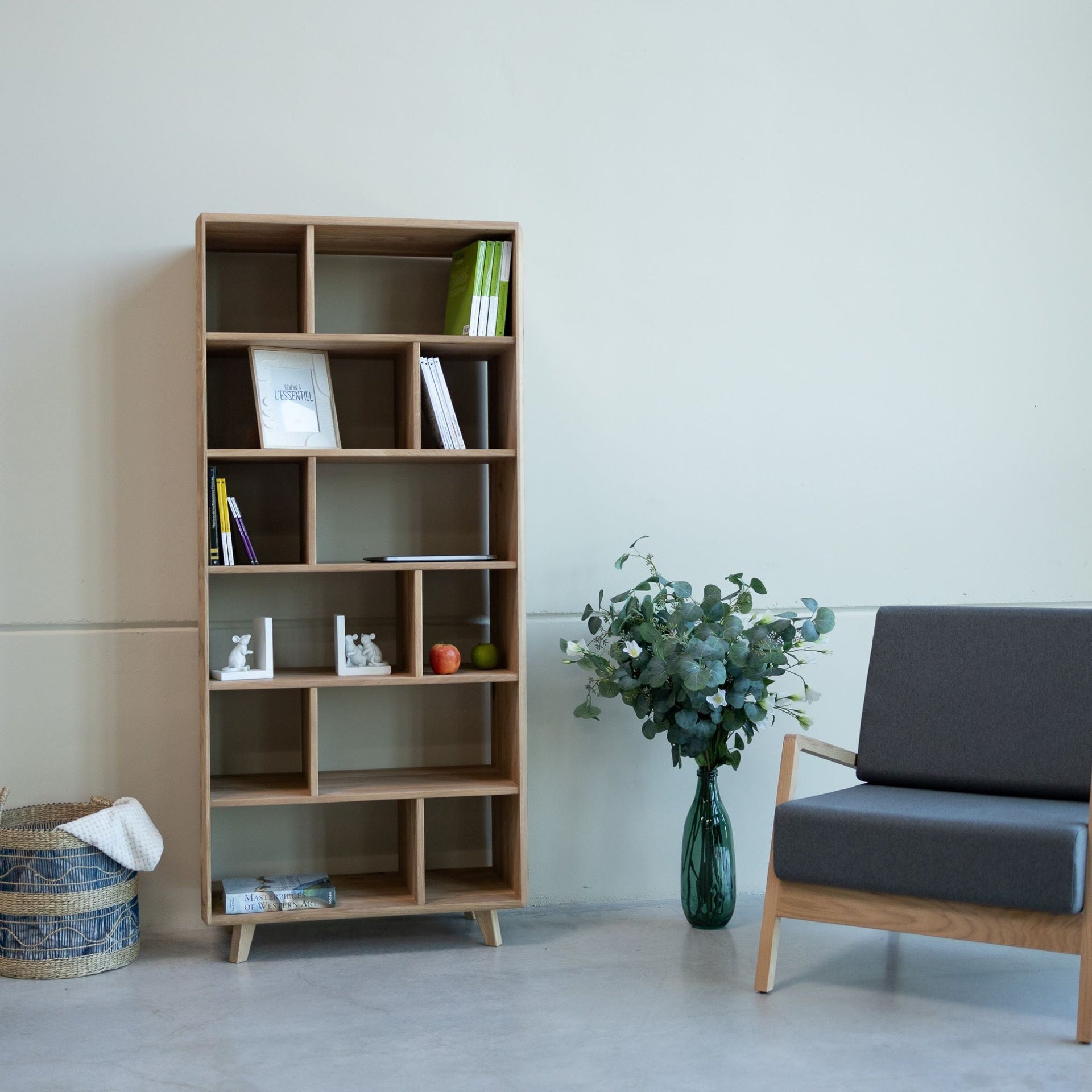 Bibliothèque en bois massif SWEDEN 1 | VESKOR