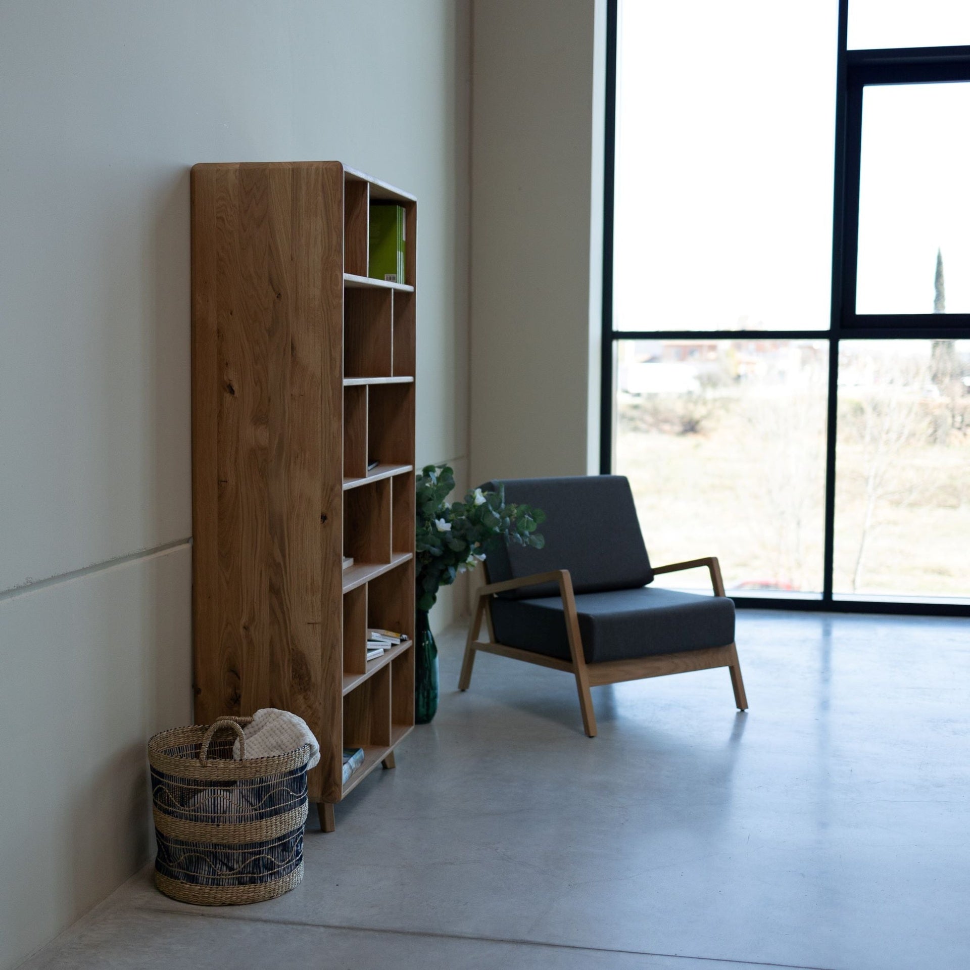 Bibliothèque en bois massif SWEDEN 1 | VESKOR