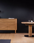 Table de salle à manger fixe en bois massif LUNA | KARPIS