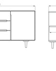Commode en chêne AMANDI 323 | VESKOR