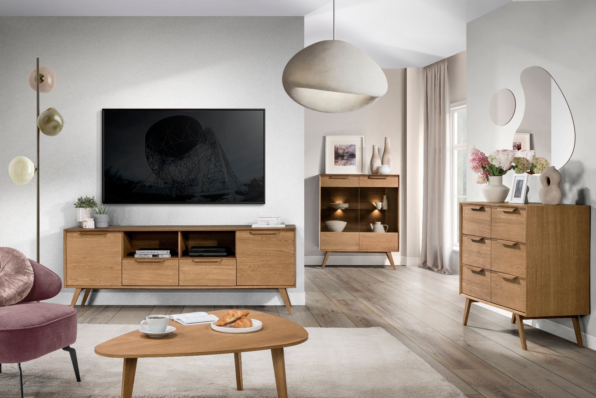 Commode en chêne rustique LEO 12 | LoftStory