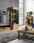 Vitrine en chêne MOZAIK 12 | LoftStory