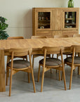 Table de salle à manger rectangulaire extensible en chêne BALDER jusqu'à 5 m | VESKOR
