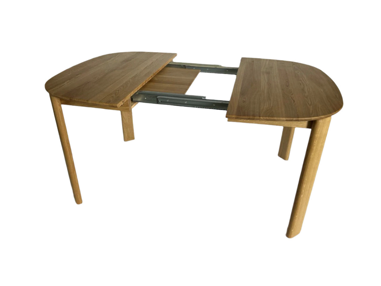 Table de salle à manger ronde à rallonge en chêne massif Victoria | VESKOR