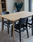 Table de salle à manger à rallonge en chêne massif MALMO 2 | VESKOR