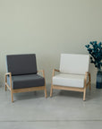 Fauteuil en bois massif SUÈDE | VESKOR