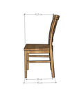 Lot de 2 ou 4 chaises de salle à manger en chêne massif Provance | VESKOR