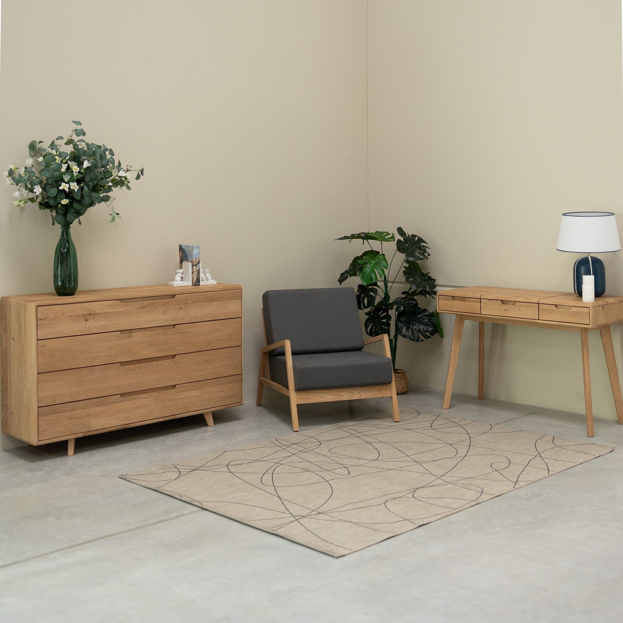 Fauteuil en bois massif SUÈDE | VESKOR