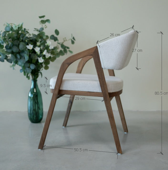 Chaise en bois massif chêne ou noyer SUÈDE | VESKOR