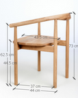 Lot de 2 ou 4 chaises en chêne massif Lea | VESKOR
